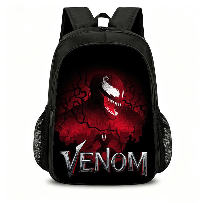 Venom School Double Layered Backpack Fashion Schoolbag Backpack Kids Gift Practical Multifunctional
