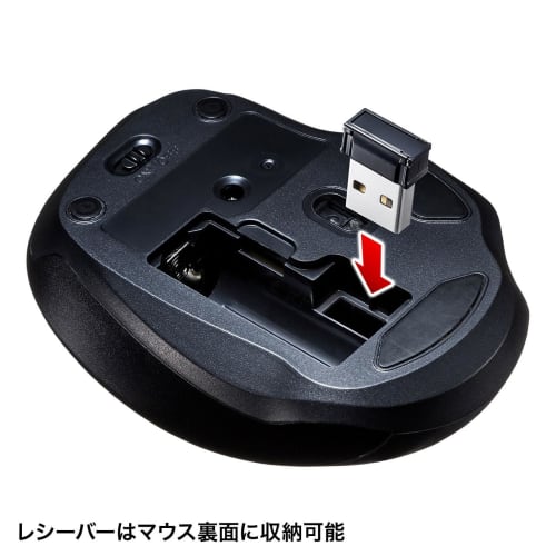 Sanwa Supply Wireless Blue LED Mouse (Red) MA-WBL134R