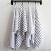 1Pc 50x70cm White Black Plaid Striped Cotton Tea Towel Kitchen Table Napkin Cleaning Cloth New Year Party Gift