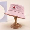 New embroidered fruit bucket hat female export double-sided can wear sunshade basin hat spot