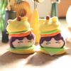 Cute Hamburger 2D Small Pendant Plush Toys Doll Bag Hanging Decoration Keychain Doll Doll Doll