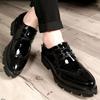 Men's Pointed Toe Leather Formal Shoes - Height Increasing, Thick Sole, Ideal for Business, Casual, or Wedding Wear.
