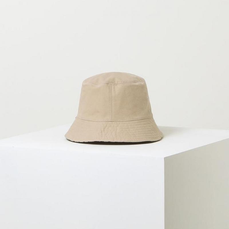 Daks Women Beige Check Reversible Bucket Hat With Embroidery Dbhe5e119i2