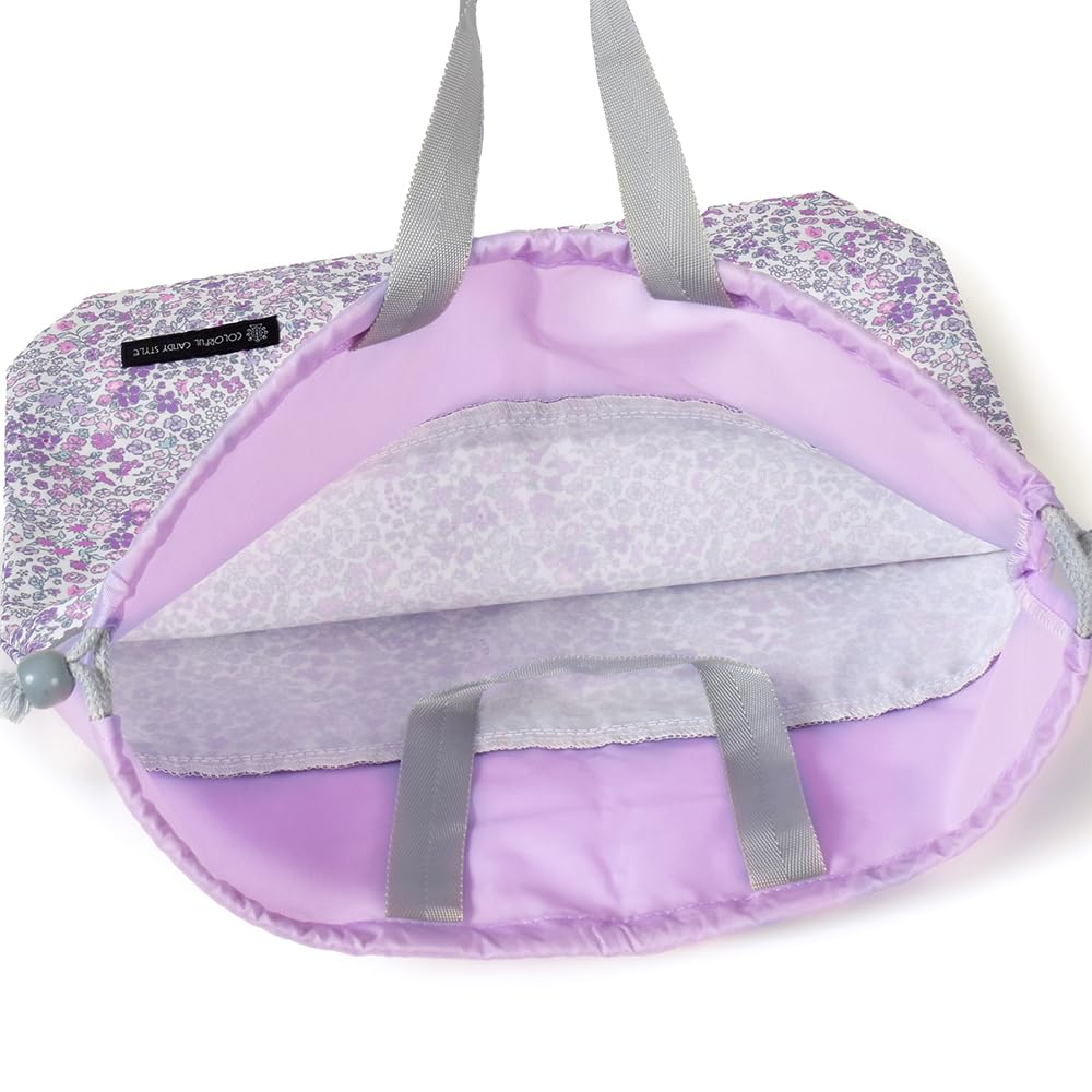 Colorful Candy Style Drawstring Bag Design Lunch and Cup in Floral Perfect for Kindergarten and School Entrance Cute and Stylish for Product NU604700
