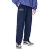 Li-Ning Badfive Logo Print Strick-Sporthose mit geradem Bein Herren Unterteile Marineblau AKLSF85-2