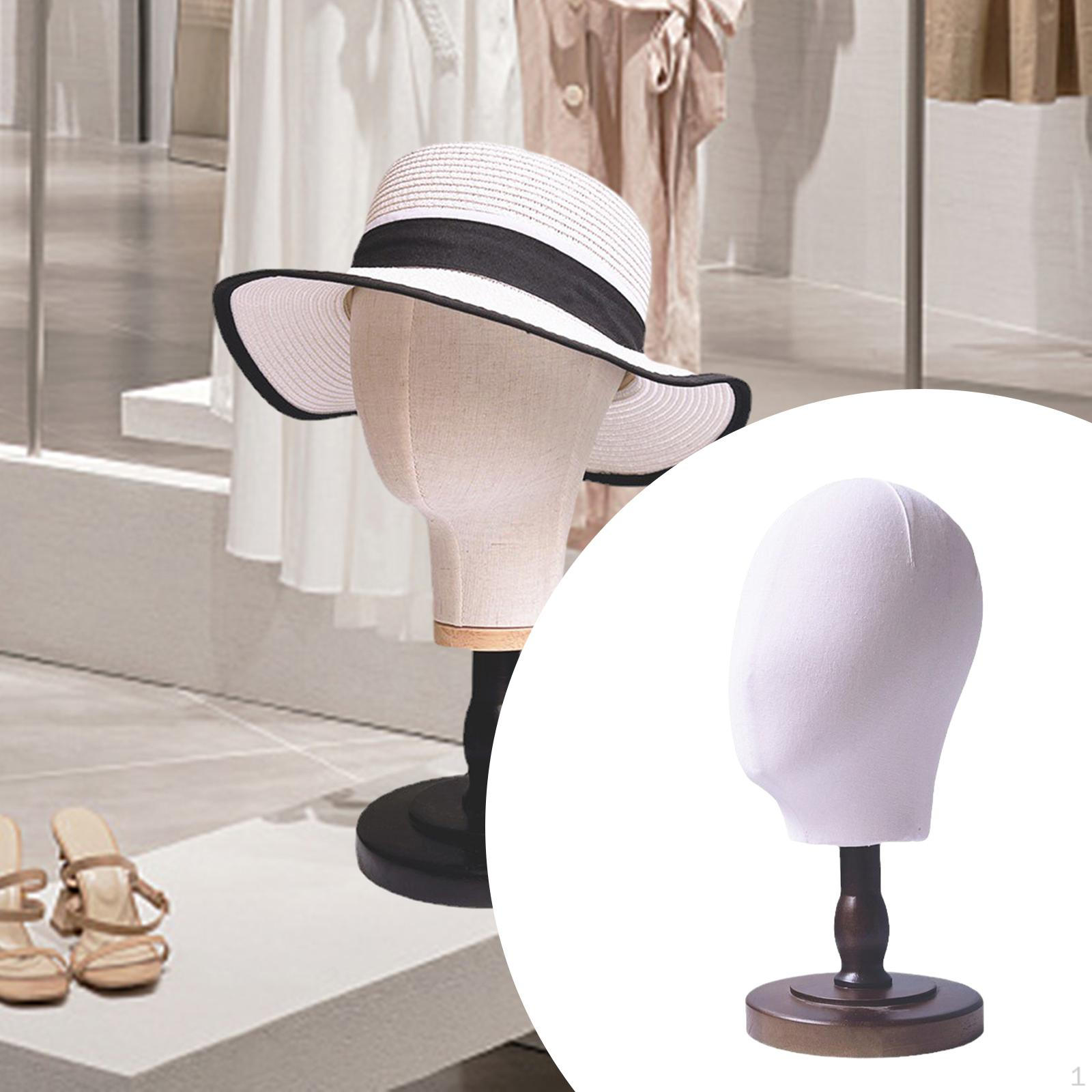 

Голова манекена Окуляри Пов язка на голову Дисплей Дерев яна основа Багатофункціональна підставка для перуки Тримач для капелюха Brown Base