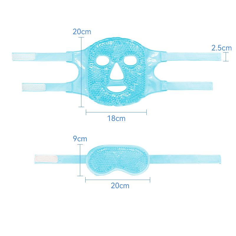 Gel rafraîchissant pour le visage, compresse chaude et froide, masque réutilisable, soulagement de la pression, yeux gonflés, migraines, soins de la peau