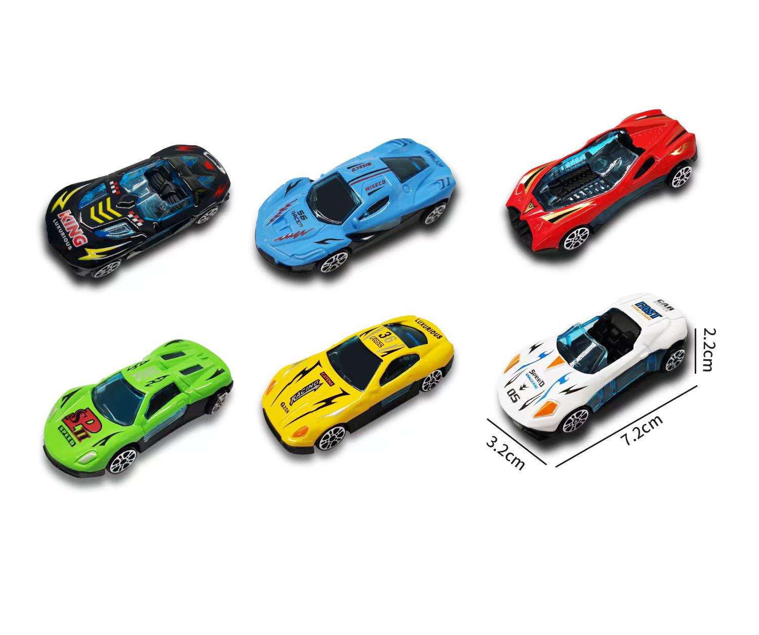 Alloy Miniature Racing Car Toy: Pull-back Ornament Gift