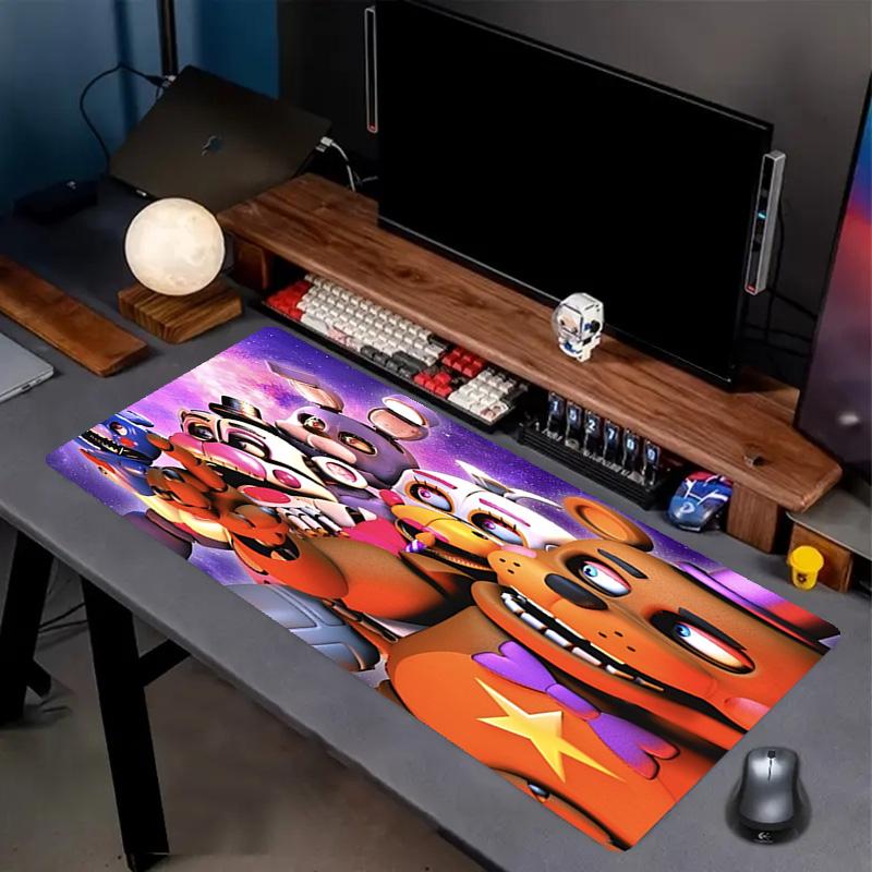 Ποντικοουαλί Five Nights at Freddy's, Αντιολισθητικό Χαλάκι Επιφάνειας για Πληκτρολόγιο PC Laptop, για Gaming Εργασία Καθημερινή Χρήση, Δροσερό Δώρο Έκπληξη για Γιορτές