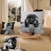Black and White Pop Hip Hop Rapper PAC Pillow Cushion Cover Pillowcase Living Room Sofa Home Decor Customized