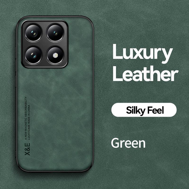 Case for Xiaomi 15T 14T Pro New Leather Shockproof Skin-friendly Feel Magnetic Cover for Xiaomi 17 Pro Max Poco M7 Pro Funda