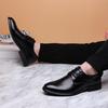 2025 Summer Men's British Style Leather Formal Shoes for Weddings and Work - Soft Sole, Casual Trend