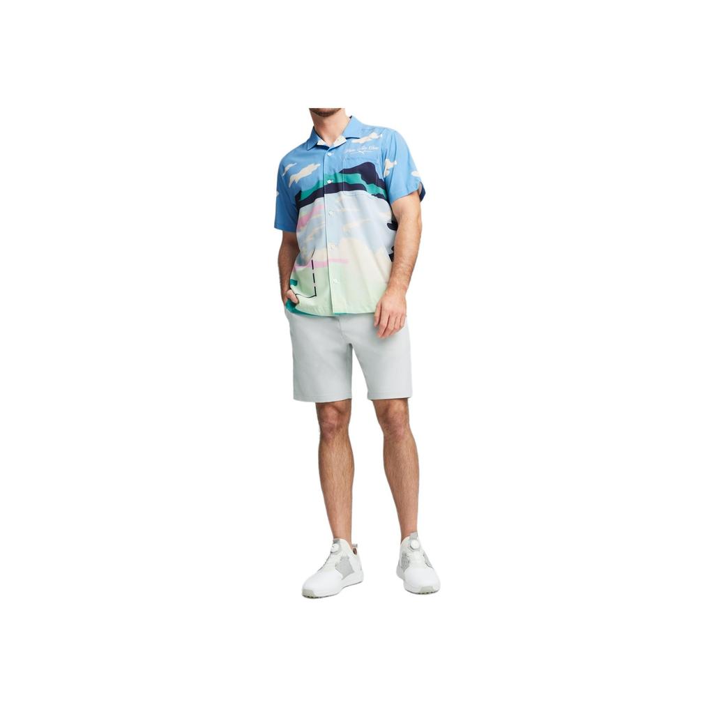Puma X The Palm Tree Crew Ptc Pullover Colorato a Manica Corta Camicie da Uomo Blu Imperiale 623961-01
