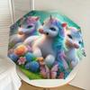 1pc Unicorn Fantasy Garden Umbrella with Plastic Handle,Suitable for All Seasons Home Travel Outdoor UmbrellaDD1417