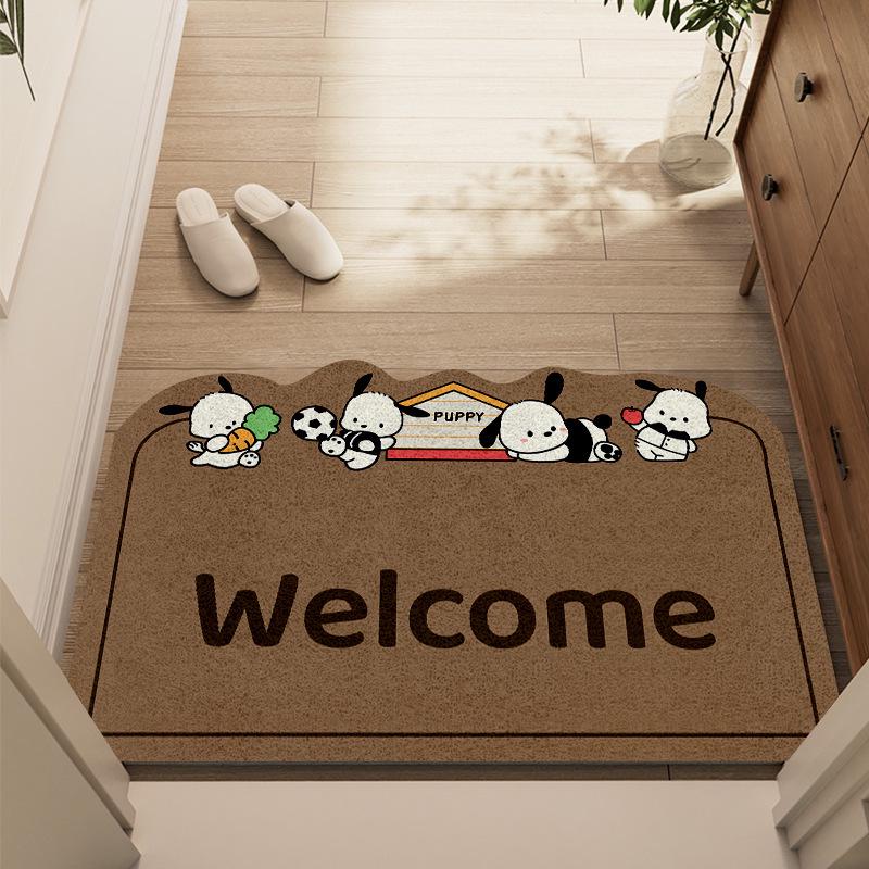 Cartoon Coil Entrance Mat - Easy-Clean, Wear-Resistant, Non-Slip, Dirt-Resistant, Cuttable Foot Mat for Home.