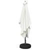 Garden Umbrella with Base 200 X 300 Cm Polyester Rectangular Cream