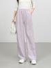 Cloud-Feel Velvet Elastic Waist Drawstring High-Waisted Wide-Leg Summer Pants
