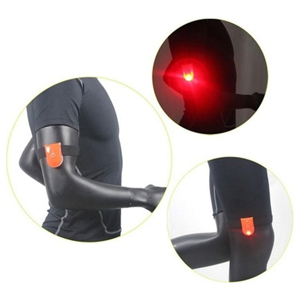 Outdoor Sports Night Running Safety Light LED Bicycle Light Reflective Warning Signal Clip Lamp Mountain MTB Bike Cycling Light