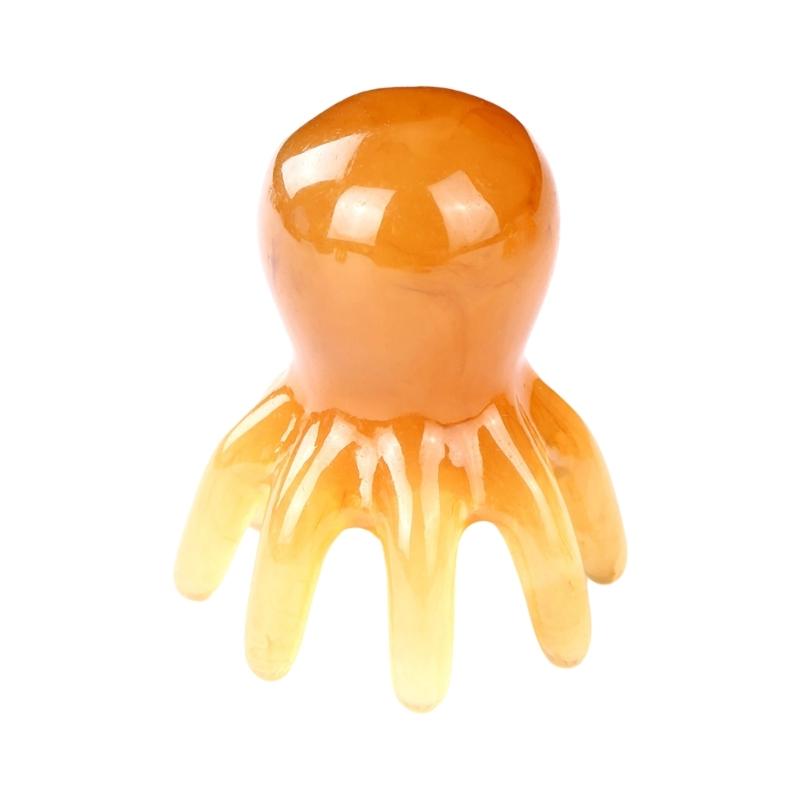 Handheld Octopuses Scalp Massager,8 Tentacles Gua Sha Massages Tools for Head Body Relaxing,Triggers Points Massage Tools