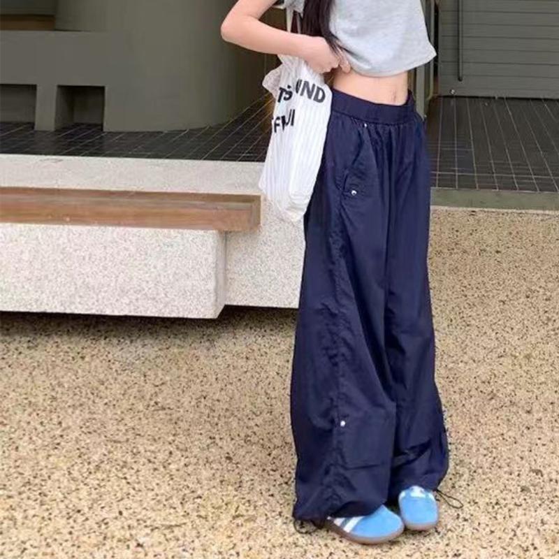 Quick-drying Work Pants for Women In Summer Thin Sun Protection Quick-drying Casual Pants High-waisted Hot Girls Versatile Wide-leg Pants