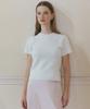 TTUDEMENT Angora Half Sleeve Pullover Cream