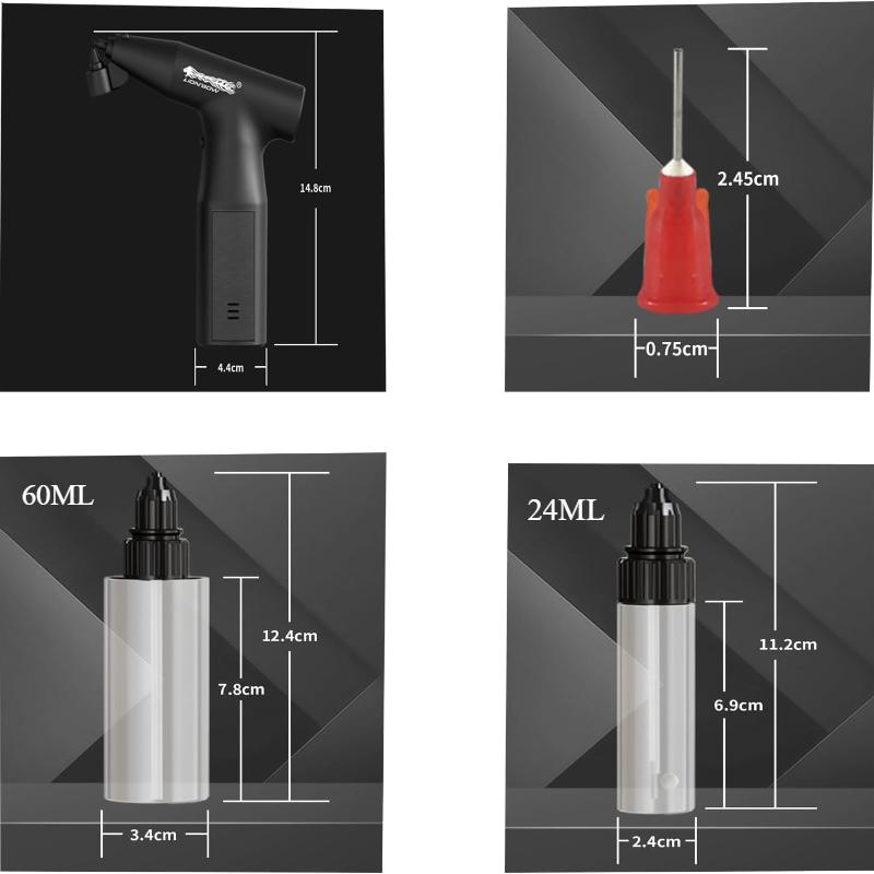 Allsome Elektrische Farbspritzpistole, Hand-Luftpumpe, tragbares Farbspritzgerät, wiederaufladbare Auto-Farbpistole für Auto, Fahrrad, Motorrad, Möbel