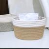 Modern Simple Cotton Rope Storage Basket Desktop Sorting Sundries Storage Hemp Rope Woven Storage Cosmetics Storage Basket