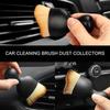 3PCS Car Interior Cleaning Tool, Car Cleaning Brush Dust Collectors,Dust Brush,Car Interior Cleaning Tool Brush with Cover