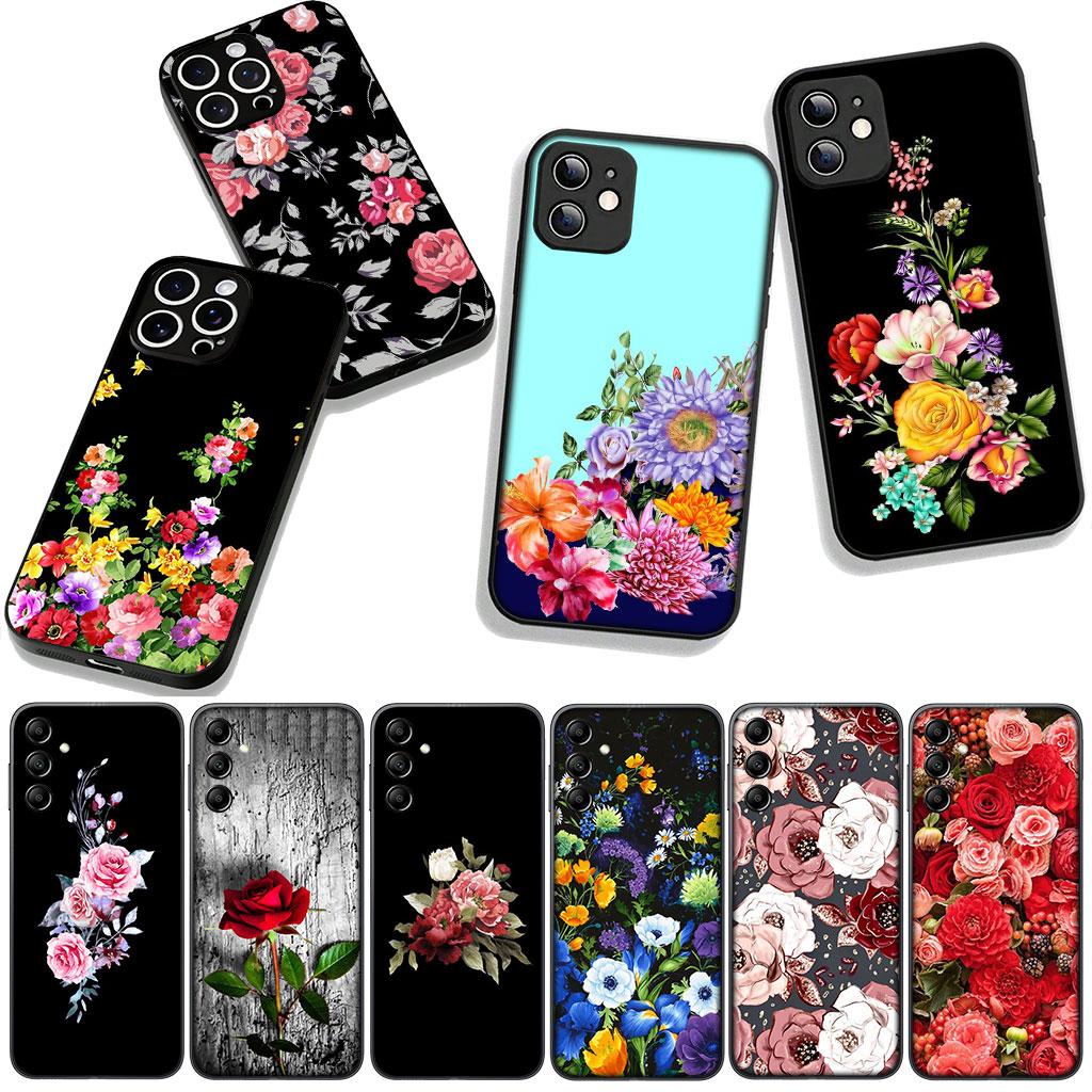 Rose Flower Phone Cover Case for Huawei P30 P20 P10 Mate 10 20 Pro Lite Y9A Y8S P Smart Y7 Y9 Prime Casing