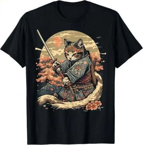 Tshirttshirtjapanese Art Cat 2026 Ninja Ukiyoe Anime Style Sam L