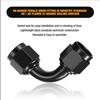 AN Female To AN Female 90 Degree Swivel Coupler Union Fitting Adapter Aluminum