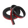 6.6ft Car Door Seal Strip Z Shape EPDM Noise Insulation Weatherstrip Universal for Car