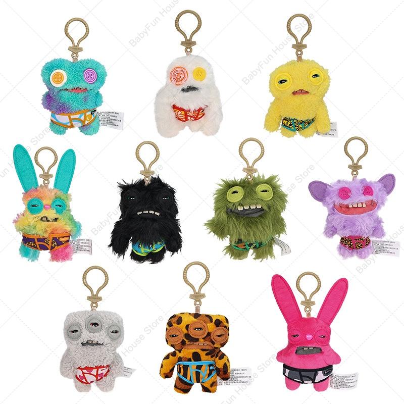 Fuggler Çirkin Dişli Canavarlar Peluş Oyuncaklar Anahtarlıklar Fugglers Geniş Gözlü Acayip Sinirli Uzaylı Tavşan Peluş Bebekler Süsler