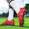Boys Football Boots Spike Rubber Soft Sole Kid's Professional Artificial Turf Training Football Boots for Girls