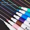 12/60 Colors Acrylic Marker Rock Painting Kit for Kids Children Stone Paint Pens Collection Ceramic Glass Wood DIY Crafts Art Supplies