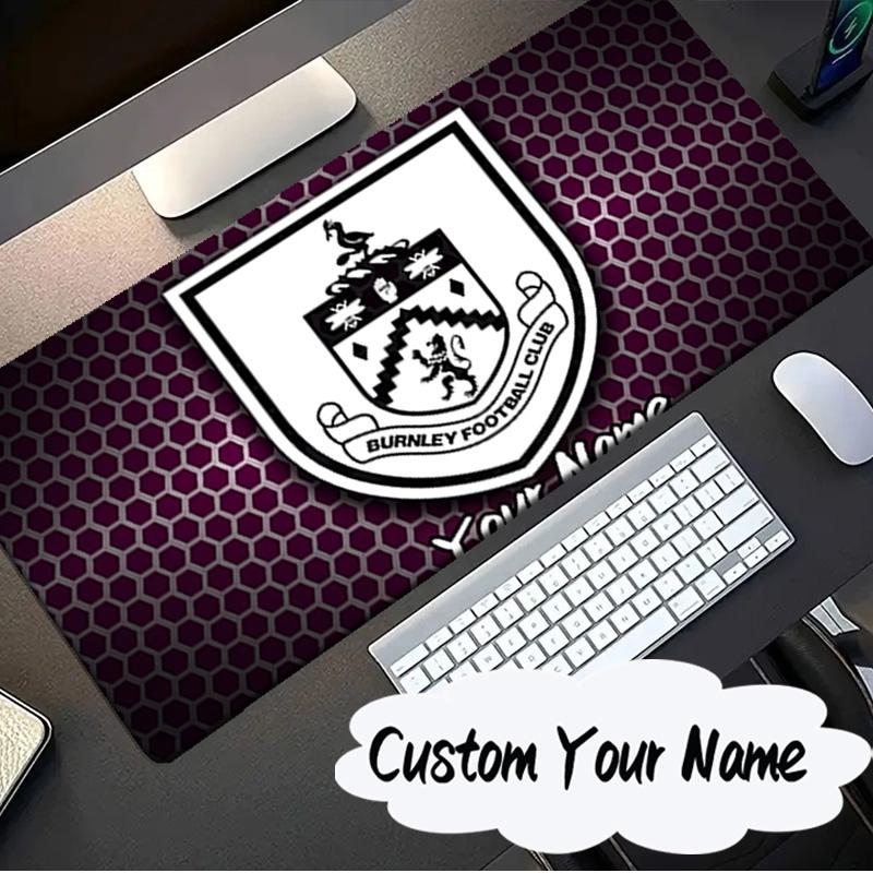 Custom Name Mouse pad Football Club Burnley Mouse pad, Gaming Mouse Pad, keyboard pad, Desk Decor for computer notebook Fan Birthday Gift