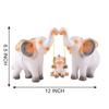 Resin Set of 3 Elephent showpiece for Home Decoration Items Table Dcor Living Room Gift Boxes for Weddings, Parties, Housewarming