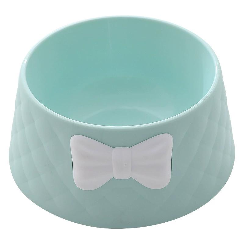 

Cuenco para mascotas con lazo diseño elegante antideslizante para perros y gatos de colores pastel