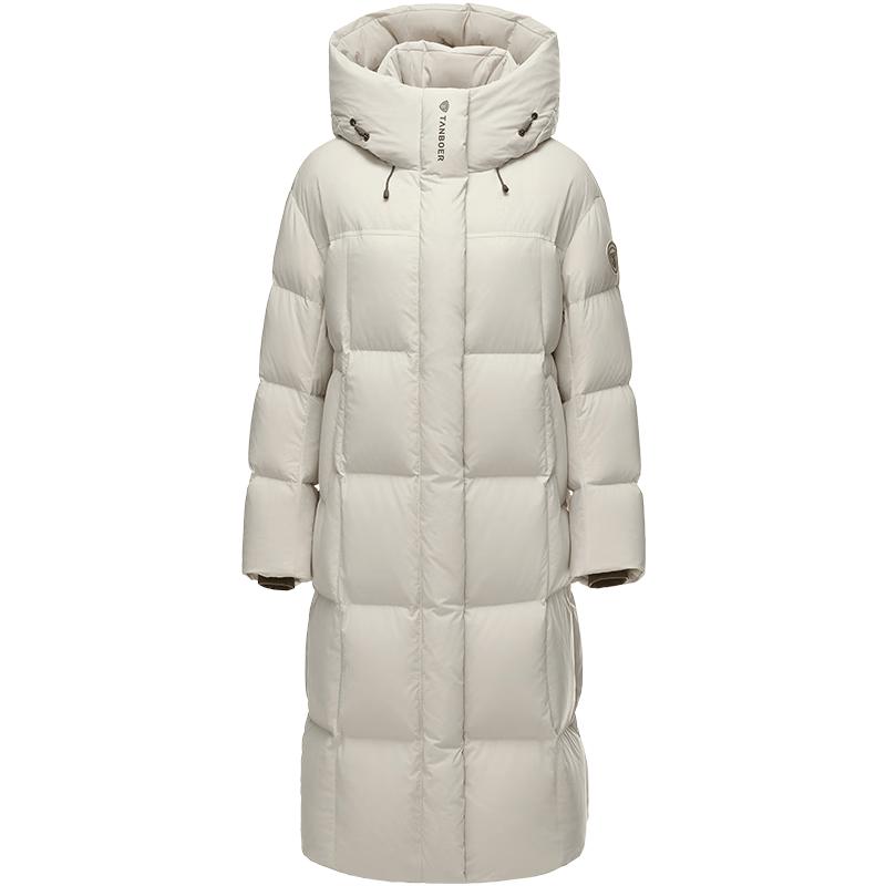 Tambour Women's Long Hooded Puffy Down Jacket