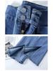 Women's Retro Micro-Flare Split High Waist Jeans - 2022 Fishtail Style Straight Leg Elastic Pants