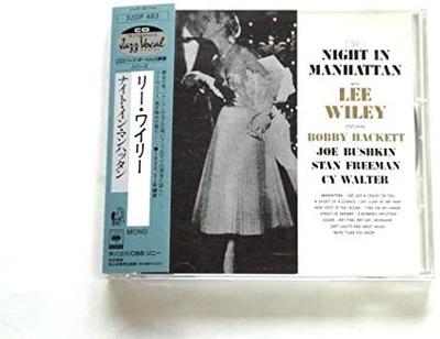 CD LEE WILEY  Night In Manhattan 32DP483  2021 Japan Jazz Used