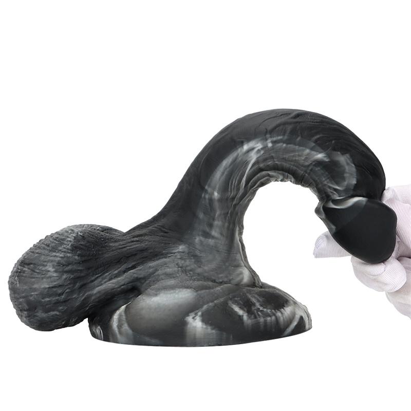 Female Masturbation Device Mixed Color Simulation Big Sucker Dildo Fake Penis Backyard Anal Plug Expansion Anus