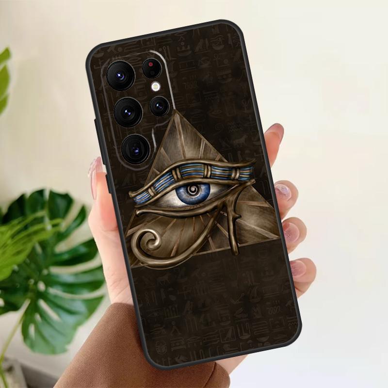 Egyptian Eye of Horus Art Soft Case For Samsung Galaxy S25 Ultra S21 S22 S23 S24 Plus S9 S10 S20 FE S24 FE Phone Cover