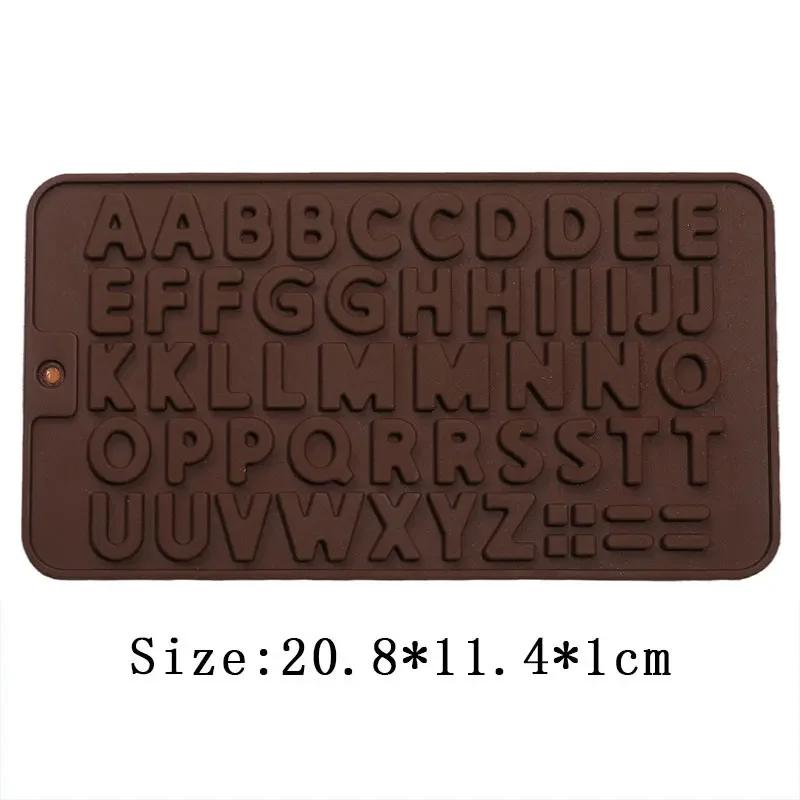 Silikonové formy na pečivo, písmena, čísla, bonbóny, sušenky, želé, zmrzlina, dekorace na dort, mýdlo, výroba svíček