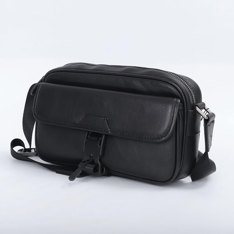 Single Shoulder Bag Men s Leather Trendy Casual Business Commuting High-end Fashion Crossbody Large Capacity