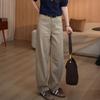 Womens High-Waisted Wide-Leg Straight Jeans 2026 Casual Loose Fit Cotton Denim Pants