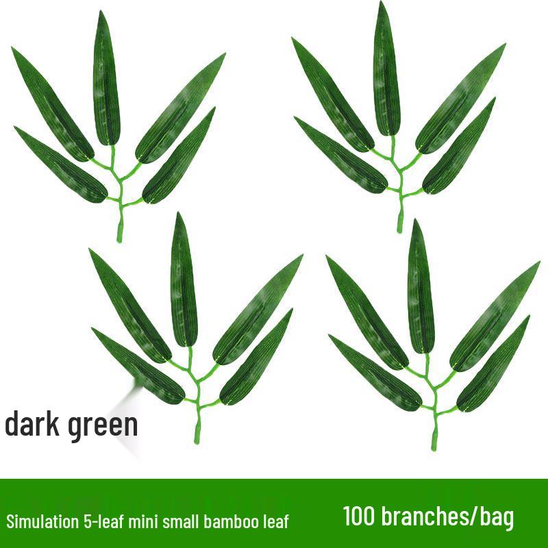 Bamboo Indoor Screen: Dense Green Fake Bamboo Leaves for Plant Landscaping