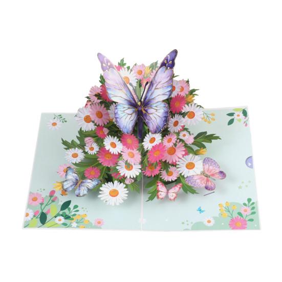Kelebek 3D Açılır Doğum Günü Kartı El Yapımı Sürpriz Tebrik Kartı Karmaşık Kesim Tasarımlı Eşsiz Hediye Arkadaşlar Aile Yıl Dönümü Dilekleri