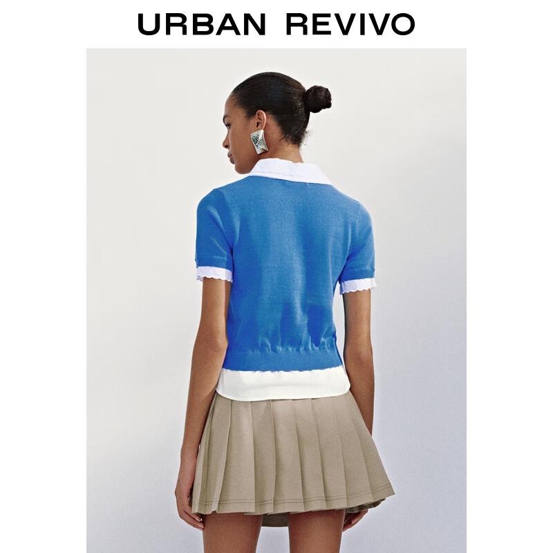 UR Women's Color-block Polo Knit Cardigan