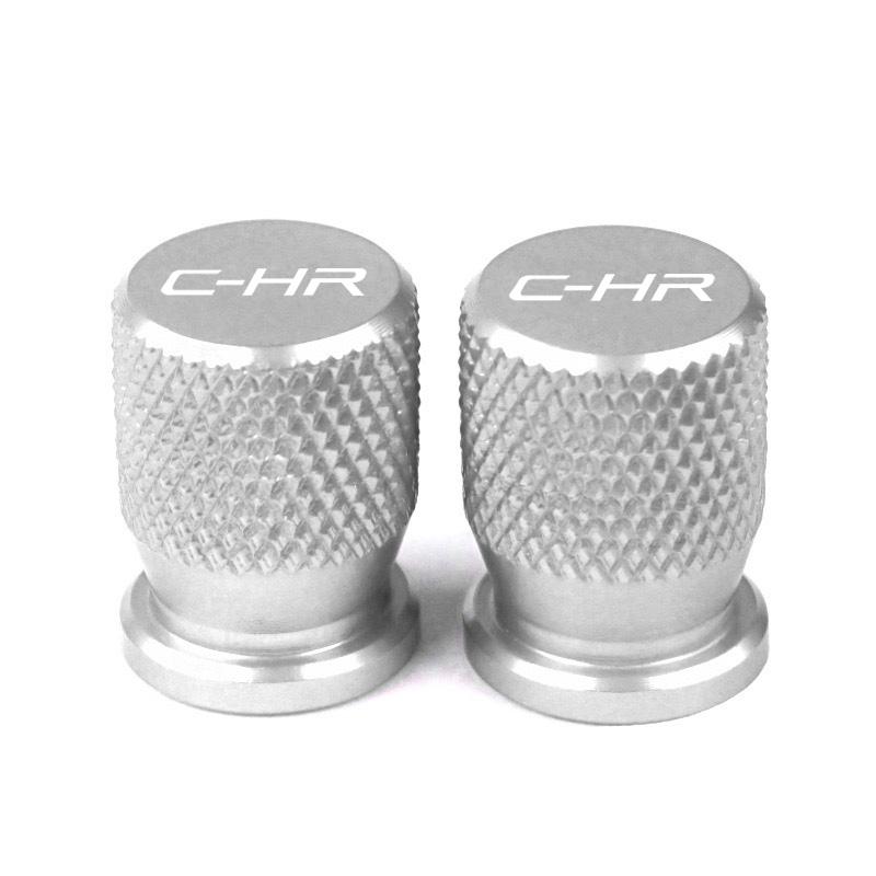 4pcs Car Wheel Tire Valve Caps Aluminum Airtight Covers Badge Emblem for Toyota C-HR CHR Accessories